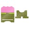 Pink & Lime Green Leopard Stylized Tablet Stand - Apvl