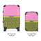 Pink & Lime Green Leopard Suitcase Set 4 - APPROVAL