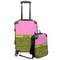 Pink & Lime Green Leopard Suitcase Set 4 - MAIN