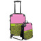 Pink & Lime Green Leopard Kids 2-Piece Luggage Set - Suitcase & Backpack (Personalized)