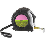 Pink & Lime Green Leopard Tape Measure (25 ft) (Personalized)