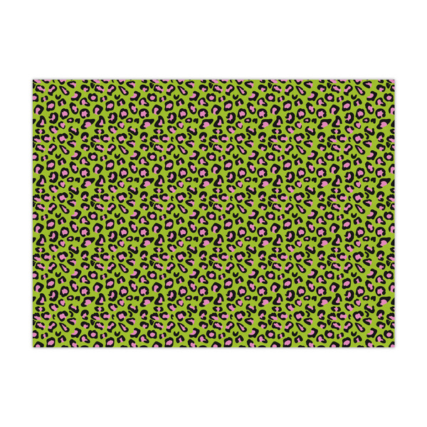 Custom Pink & Lime Green Leopard Tissue Paper Sheets - Large - Heavyweight