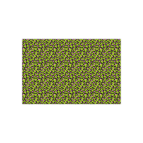 Custom Pink & Lime Green Leopard Tissue Paper Sheets - Small - Heavyweight