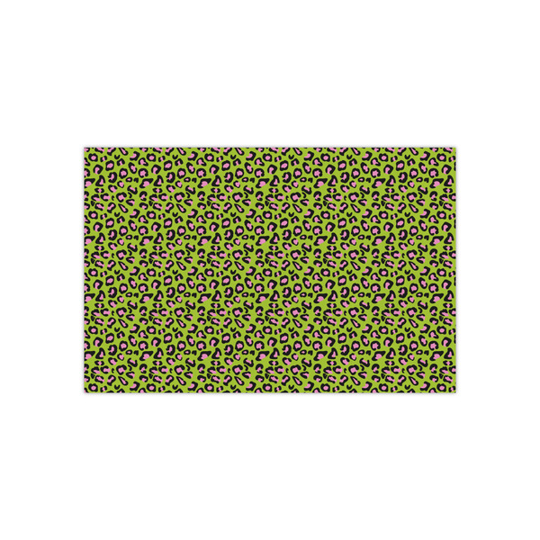 Custom Pink & Lime Green Leopard Tissue Paper Sheets - Small - Lightweight