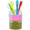 Pink & Lime Green Leopard Toothbrush Holder (Personalized)