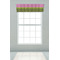 Pink & Lime Green Leopard Valance - On window