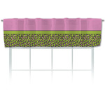 Pink & Lime Green Leopard Valance (Personalized)