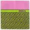 Pink & Lime Green Leopard Vinyl Document Wallet - Apvl