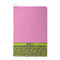 Pink & Lime Green Leopard Waffle Weave Golf Towel (Personalized)