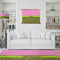 Pink & Lime Green Leopard Wall Hanging Tapestry - IN CONTEXT