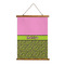 Pink & Lime Green Leopard Wall Hanging Tapestry - Portrait - MAIN