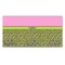 Pink & Lime Green Leopard Wall Mounted Coat Hanger - Front View
