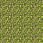 Pink & Lime Green Leopard Wallpaper & Surface Covering (Water Activated 24"x 24" Sample)
