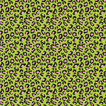 Pink & Lime Green Leopard Wallpaper & Surface Covering (Water Activated 24"x 24" Sample)