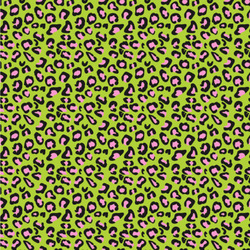 Pink & Lime Green Leopard Wallpaper & Surface Covering