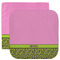 Pink & Lime Green Leopard Facecloth / Wash Cloth (Personalized)