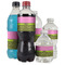 Pink & Lime Green Leopard Water Bottle Label - Multiple Bottle Sizes