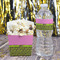 Pink & Lime Green Leopard Water Bottle Label - w/ Favor Box