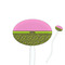 Pink & Lime Green Leopard Oval Plastic Stir Sticks (Personalized)
