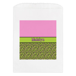 Pink & Lime Green Leopard Treat Bag (Personalized)