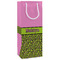 Pink & Lime Green Leopard Wine Gift Bags - Gloss (Personalized)