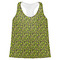 Pink & Lime Green Leopard Womens Racerback Tank Top - 2X Large