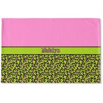 Pink & Lime Green Leopard Woven Mat (Personalized)