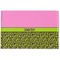 Pink & Lime Green Leopard Basket Weave Floor Mat