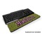 Pink & Lime Green Leopard Keyboard Wrist Rest (Personalized)