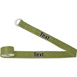 Pink & Lime Green Leopard Yoga Strap (Personalized)