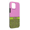 Pink & Lime Green Leopard iPhone 13 Pro Max Tough Case - Angle