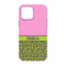 Pink & Lime Green Leopard iPhone 13 Tough Case - Back