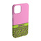 Pink & Lime Green Leopard iPhone 15 Pro Case - Angle