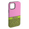 Pink & Lime Green Leopard iPhone 15 Pro Max Tough Case - Angle