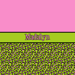 Pink & Lime Green Leopard
