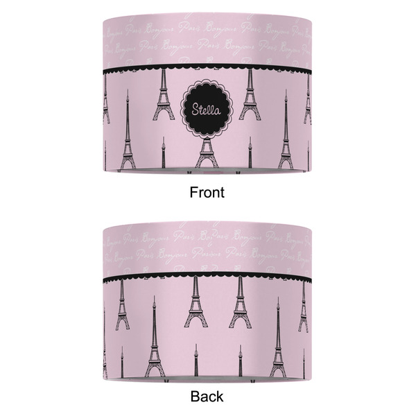 Paris & Eiffel Tower 12" Drum Lampshade - APPROVAL (Fabric)