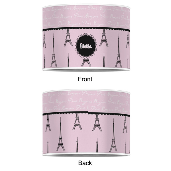 Paris & Eiffel Tower 12" Drum Lampshade - APPROVAL (Poly Film)