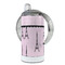 Paris & Eiffel Tower 12 oz Stainless Steel Sippy Cups - FULL (back angle)