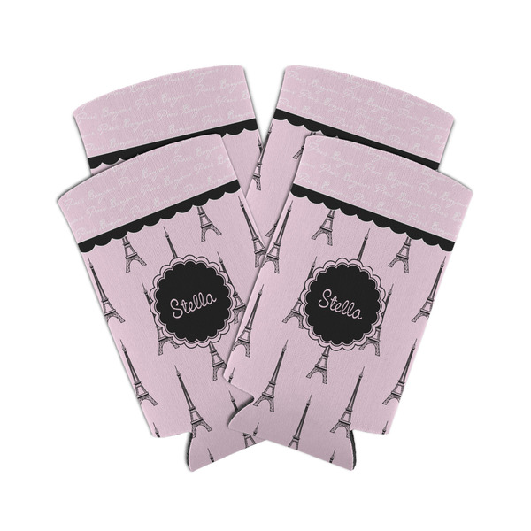 Paris & Eiffel Tower 12oz Tall Can Sleeve - Set of 4 - MAIN