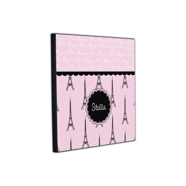 Paris & Eiffel Tower 12x12 Wood Print - Angle View