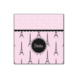 Paris & Eiffel Tower Wood Print - 12x12 (Personalized)