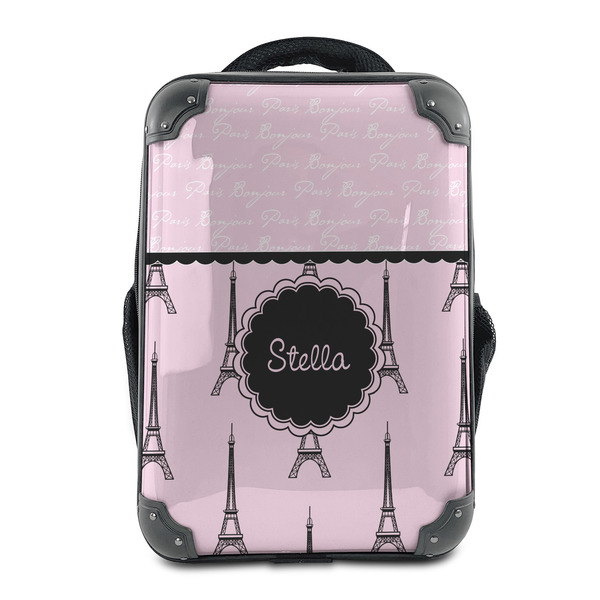 Custom Paris & Eiffel Tower 15" Hard Shell Backpack (Personalized)