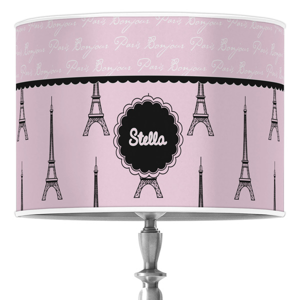 Custom Paris & Eiffel Tower Drum Lamp Shade (Personalized)