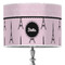 Paris & Eiffel Tower 16" Drum Lampshade - ON STAND (Poly Film)