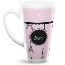 Paris & Eiffel Tower 16 Oz Latte Mug (Personalized)