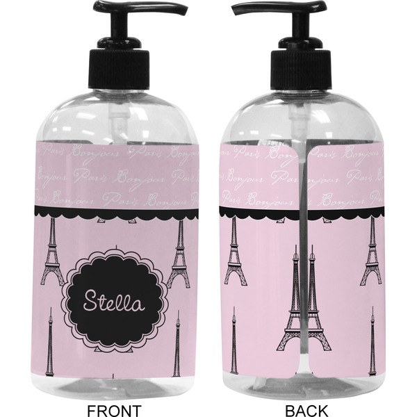 Paris & Eiffel Tower 16 oz Plastic Liquid Dispenser (Approval)