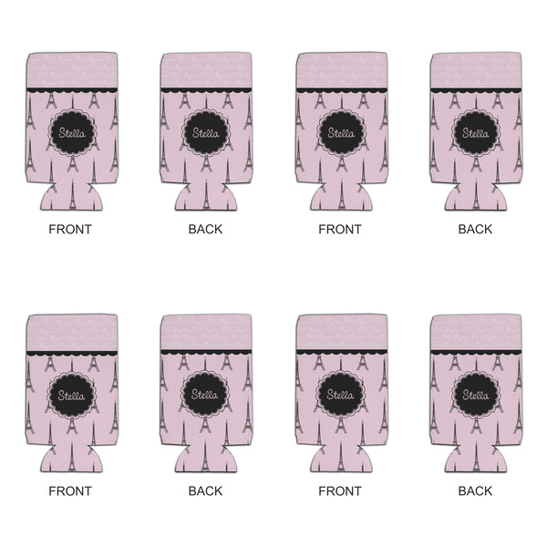 Paris & Eiffel Tower 16oz Can Sleeve - Set of 4 - APPROVAL