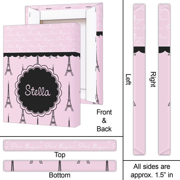 Paris & Eiffel Tower 16x20 - Canvas Print - Approval