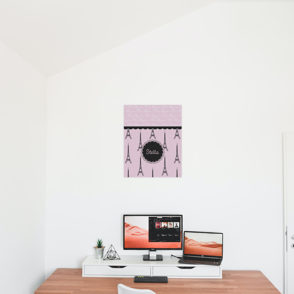 Paris & Eiffel Tower 16x20 - Matte Poster - On the Wall