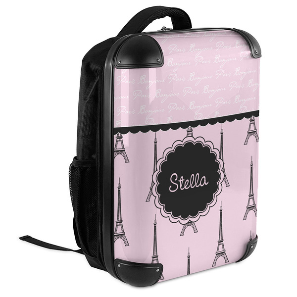 Paris & Eiffel Tower 18" Hard Shell Backpacks - ANGLED VIEW